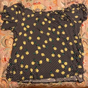 18/20 Off the Shoulder Lemon Top